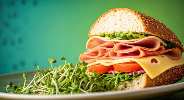 The Microgreen Turkey Sandwich with Oriental Mustard Microgreens