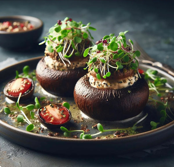 Microgreen Stuffed Portabella Mushrooms: A Fresh, Savory Recipe for Any Table