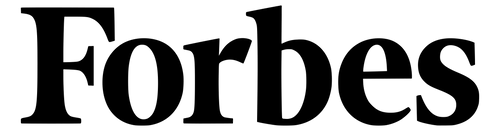 Black 'Forbes' logo on a transparent background