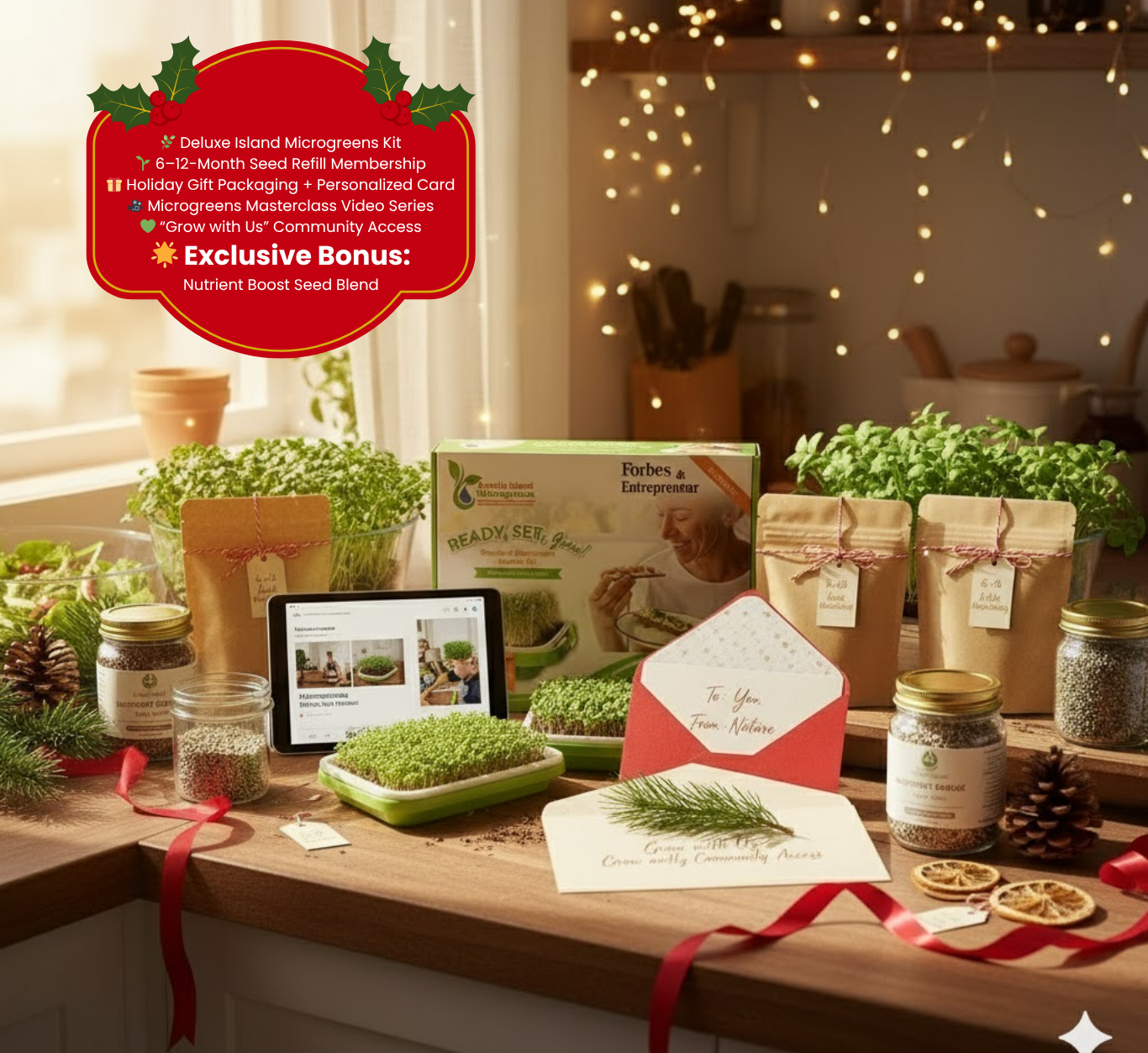 The Island Microgreens Year of Growth Gift Bundle - 6 MONTHS